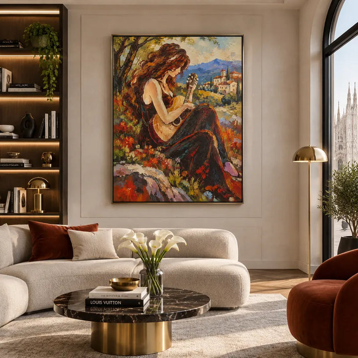 Peinture à l'huile de portraits et de figures pop représentant une figure ou un portrait expressif rendu avec des détails picturaux.