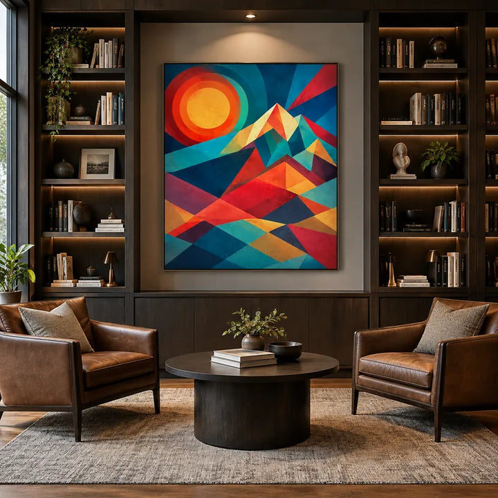 Peinture à l'huile pop abstraite et conceptuelle présentant des marques abstraites superposées, une texture et un mouvement pictural expressif dans une palette bleue.