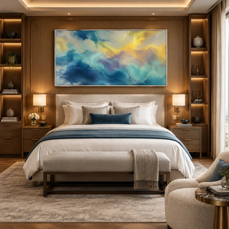 Espressionismo astratto Pittura a olio astratta e concettuale caratterizzata da segni astratti stratificati, consistenza e movimento pittorico espressivo.