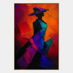 Abstract Expressionist portraiture & figure oil painting showing a stylized figure or portrait with expressive painterly shapes.