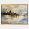 Pittura a olio di paesaggi, paesaggi marini e paesaggi urbani dell'Espressionismo astratto con un paesaggio atmosferico, un paesaggio marino o una composizione ispirata alla città.