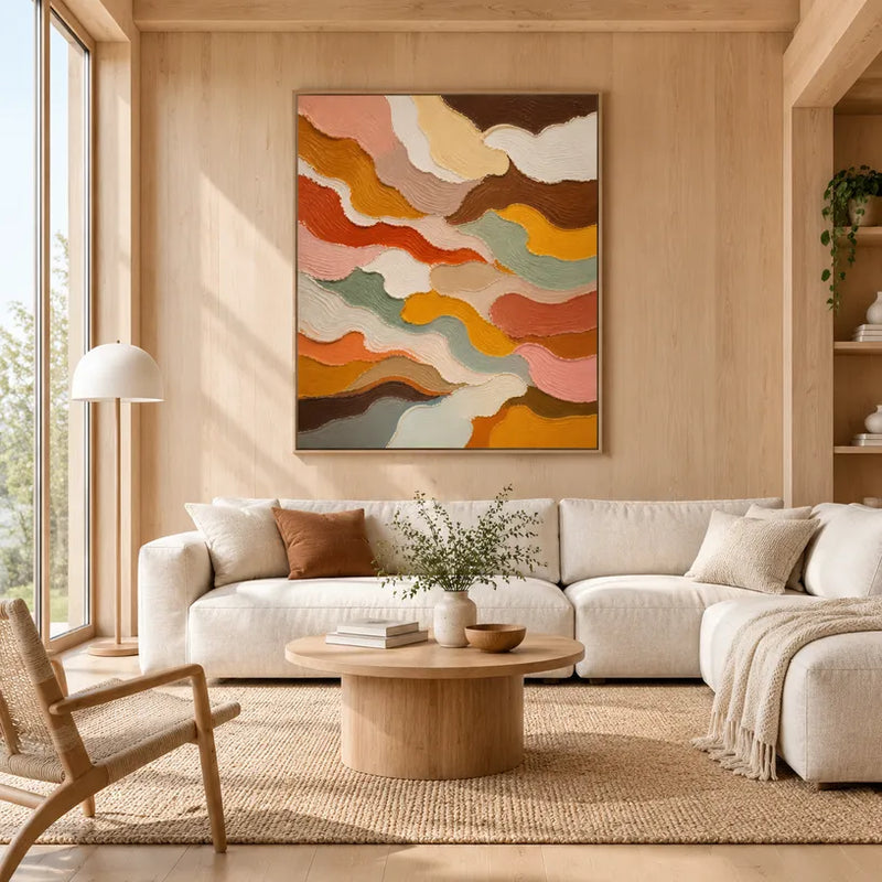 Espressionismo astratto Pittura a olio astratta e concettuale caratterizzata da segni astratti stratificati, consistenza e movimento pittorico espressivo.