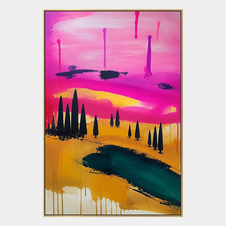 Peinture à l'huile de paysages colorés, de paysages marins et de paysages urbains présentant un paysage atmosphérique, un paysage marin ou une composition inspirée de la ville.