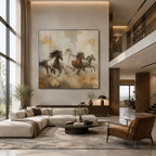 Expressionist animals oil painting showing an expressive animal subject rendered with visible brushwork in a brown palette.