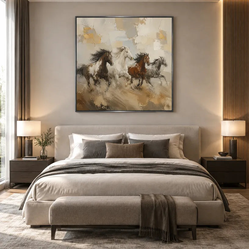 Expressionist animals oil painting showing an expressive animal subject rendered with visible brushwork in a brown palette.