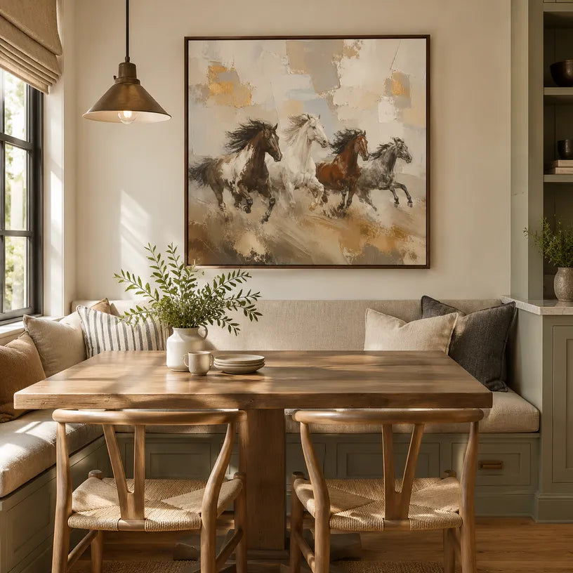 Expressionist animals oil painting showing an expressive animal subject rendered with visible brushwork in a brown palette.