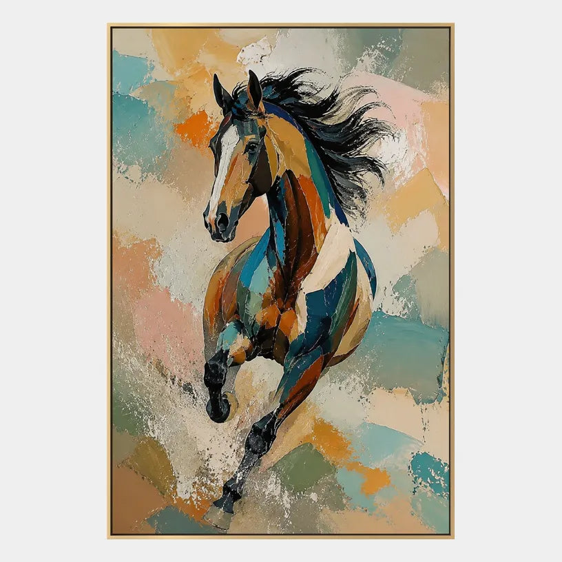 Expressionist animals oil painting showing an expressive animal subject rendered with visible brushwork.