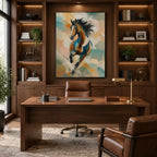 Expressionist animals oil painting showing an expressive animal subject rendered with visible brushwork.