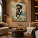 Expressionist animals oil painting showing an expressive animal subject rendered with visible brushwork.