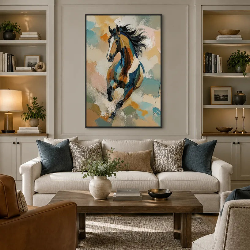 Expressionist animals oil painting showing an expressive animal subject rendered with visible brushwork.