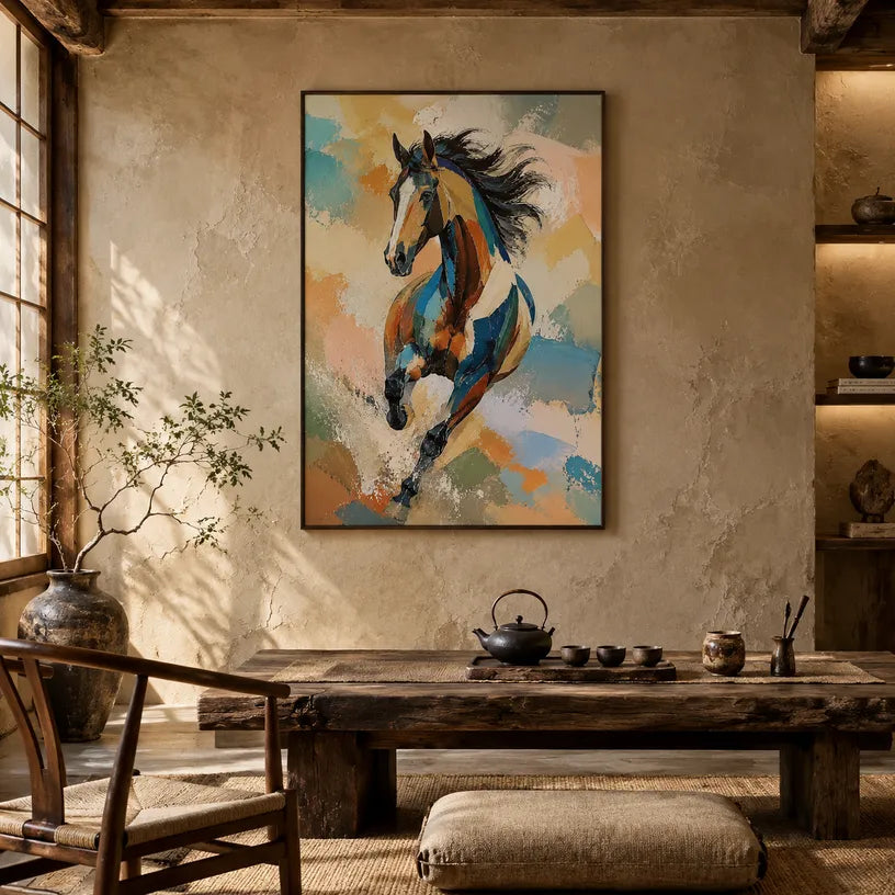 Expressionist animals oil painting showing an expressive animal subject rendered with visible brushwork.
