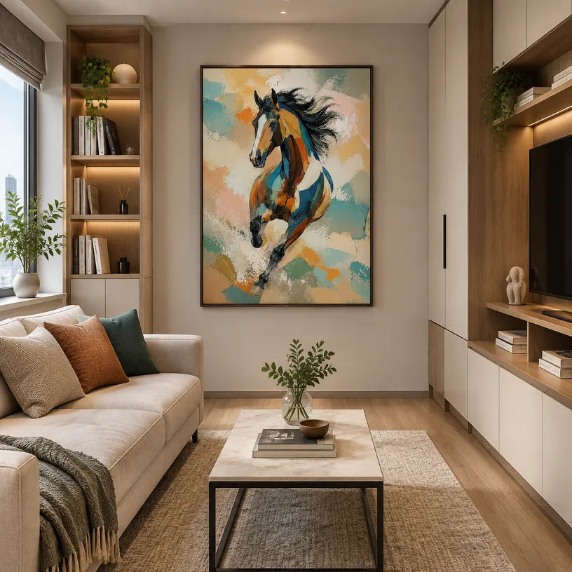 Expressionist animals oil painting showing an expressive animal subject rendered with visible brushwork.