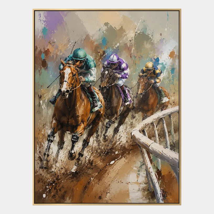 Expressionist animals oil painting showing an expressive animal subject rendered with visible brushwork in a brown palette.