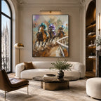 Expressionist animals oil painting showing an expressive animal subject rendered with visible brushwork in a brown palette.