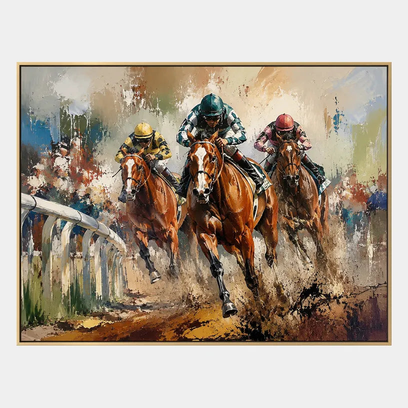 Expressionist animals oil painting showing an expressive animal subject rendered with visible brushwork in a brown palette.