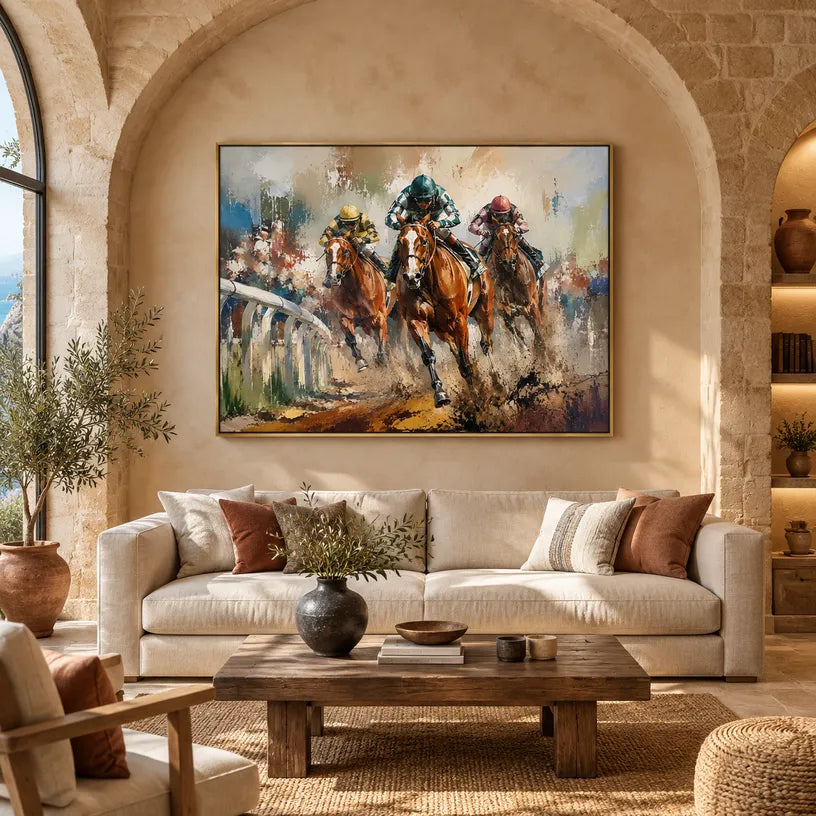 Expressionist animals oil painting showing an expressive animal subject rendered with visible brushwork in a brown palette.