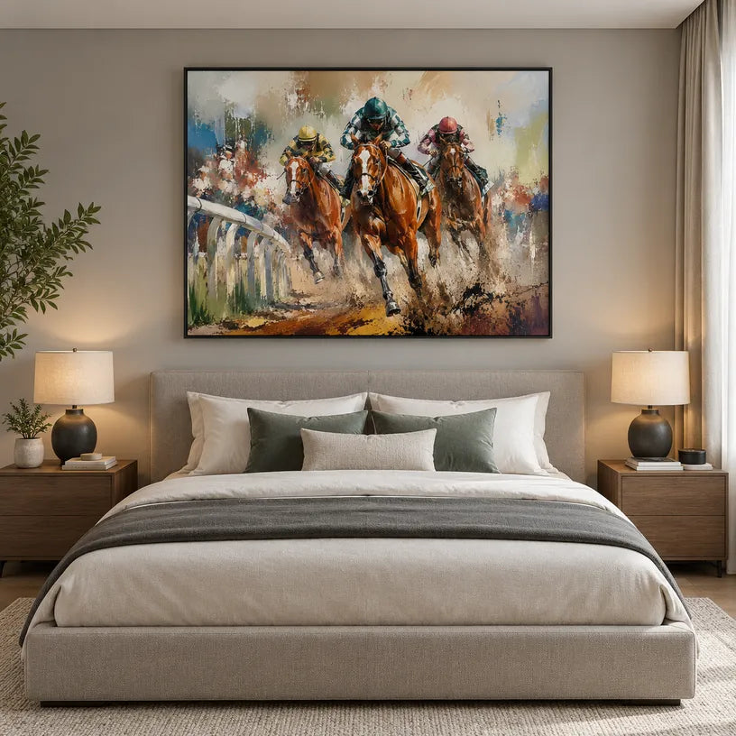 Expressionist animals oil painting showing an expressive animal subject rendered with visible brushwork in a brown palette.