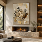 Expressionist animals oil painting showing an expressive animal subject rendered with visible brushwork in a brown palette.