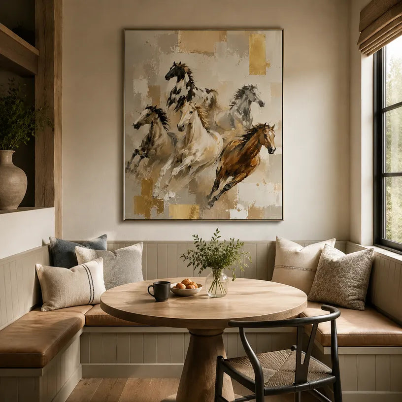 Expressionist animals oil painting showing an expressive animal subject rendered with visible brushwork in a brown palette.