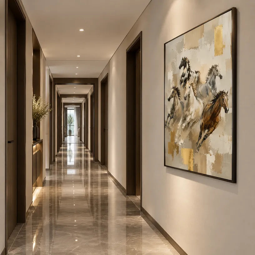 Expressionist animals oil painting showing an expressive animal subject rendered with visible brushwork in a brown palette.