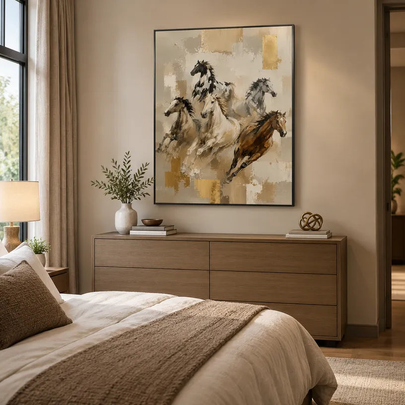Expressionist animals oil painting showing an expressive animal subject rendered with visible brushwork in a brown palette.