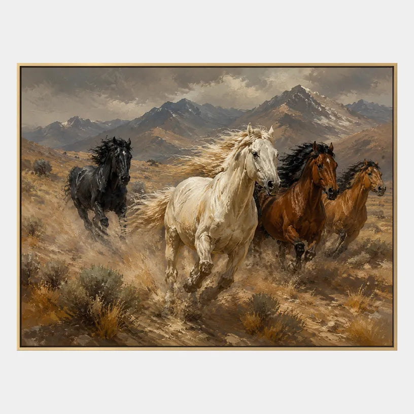 Expressionist animals oil painting showing an expressive animal subject rendered with visible brushwork in a brown palette.