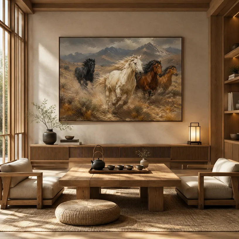 Expressionist animals oil painting showing an expressive animal subject rendered with visible brushwork in a brown palette.