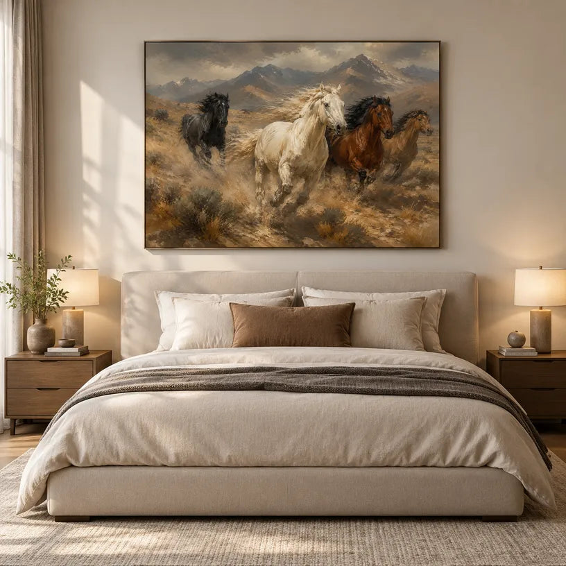 Expressionist animals oil painting showing an expressive animal subject rendered with visible brushwork in a brown palette.