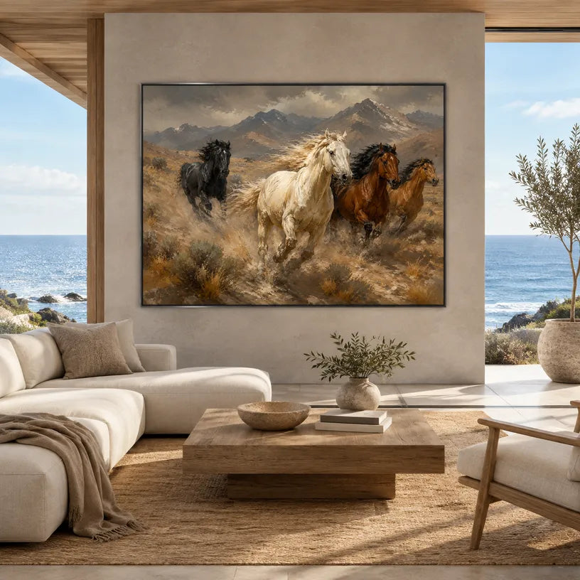 Expressionist animals oil painting showing an expressive animal subject rendered with visible brushwork in a brown palette.