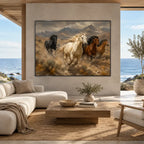 Expressionist animals oil painting showing an expressive animal subject rendered with visible brushwork in a brown palette.