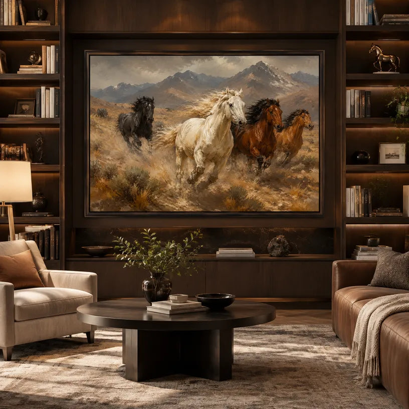 Expressionist animals oil painting showing an expressive animal subject rendered with visible brushwork in a brown palette.