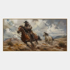 Expressionist animals oil painting showing an expressive animal subject rendered with visible brushwork in a brown palette.