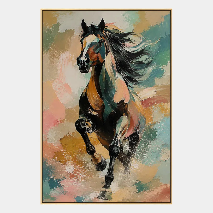 Expressionist animals oil painting showing an expressive animal subject rendered with visible brushwork.