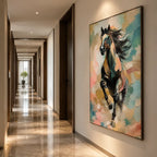 Expressionist animals oil painting showing an expressive animal subject rendered with visible brushwork.
