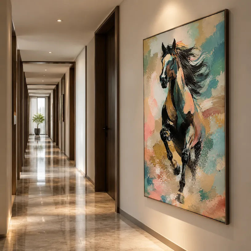 Expressionist animals oil painting showing an expressive animal subject rendered with visible brushwork.