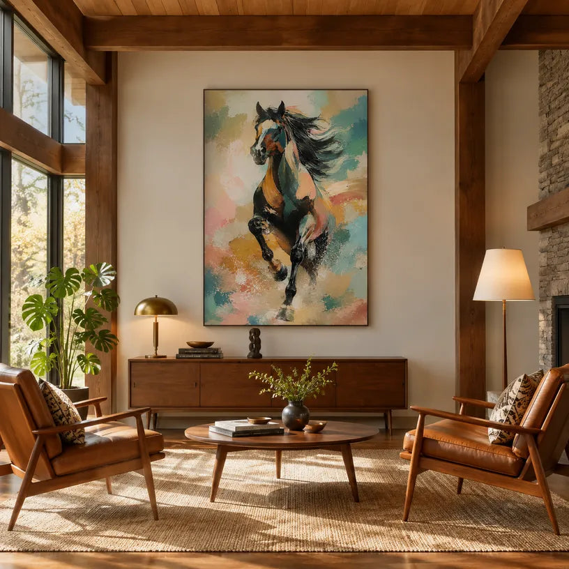 Expressionist animals oil painting showing an expressive animal subject rendered with visible brushwork.