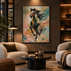 Expressionist animals oil painting showing an expressive animal subject rendered with visible brushwork.