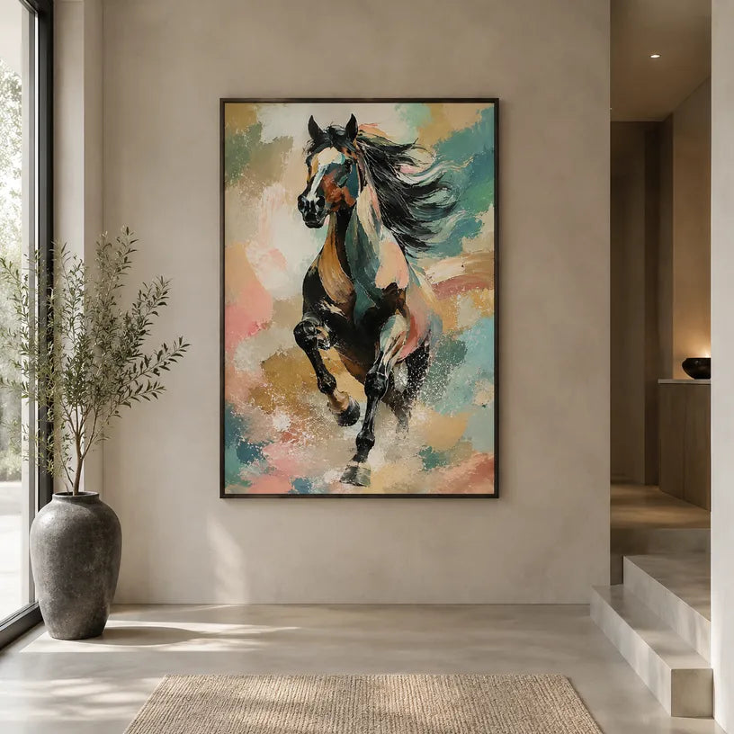 Expressionist animals oil painting showing an expressive animal subject rendered with visible brushwork.