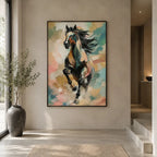Expressionist animals oil painting showing an expressive animal subject rendered with visible brushwork.