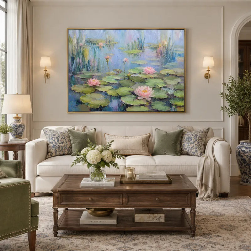 Peinture à l'huile expressionniste florale/botanique et nature présentant des formes botaniques, des fleurs ou des éléments naturels dans une composition picturale.