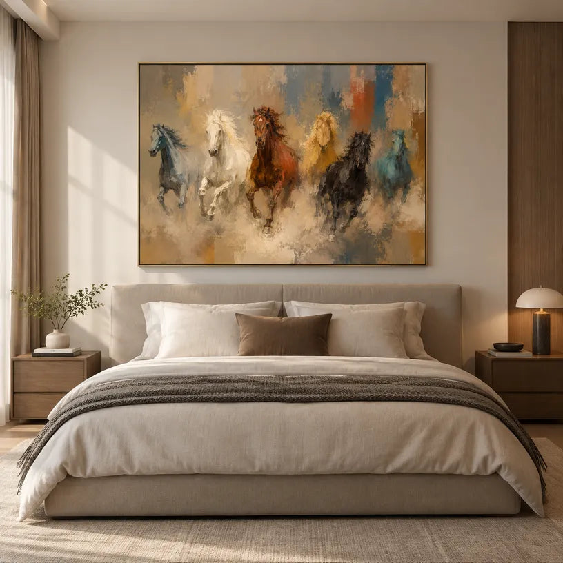 Expressionist animals oil painting showing an expressive animal subject rendered with visible brushwork in a orange palette.