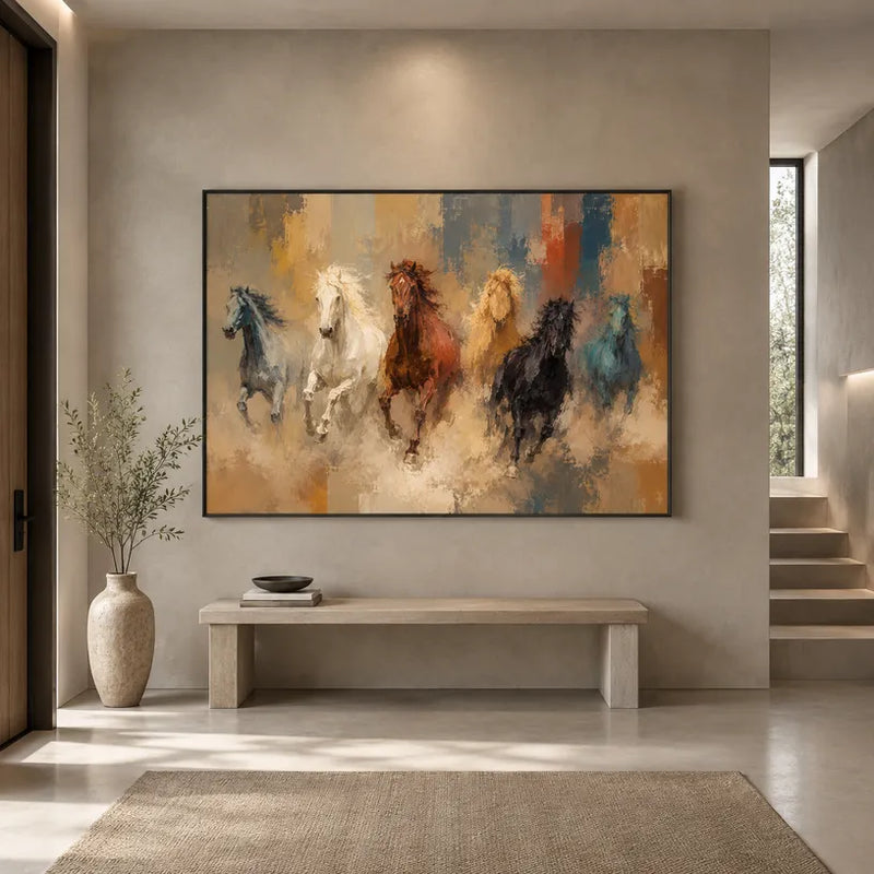 Peinture à l'huile d'animaux expressionnistes représentant un sujet animal expressif rendu avec un pinceau visible dans une palette marron.