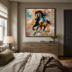 Expressionist animals oil painting showing an expressive animal subject rendered with visible brushwork in a brown palette.