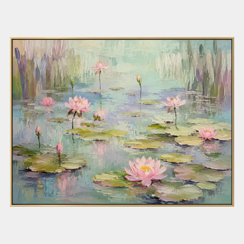 Expressionist floral/botanicals & nature oil painting showing botanical forms, flowers or trees arranged in a calm painterly composition.