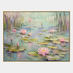 Expressionist floral/botanicals & nature oil painting showing botanical forms, flowers or trees arranged in a calm painterly composition.