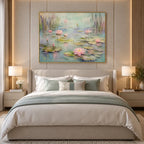 Expressionist floral/botanicals & nature oil painting showing botanical forms, flowers or trees arranged in a calm painterly composition.
