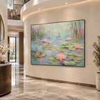 Expressionist floral/botanicals & nature oil painting showing botanical forms, flowers or trees arranged in a calm painterly composition.