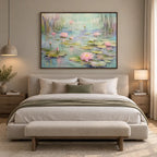 Expressionist floral/botanicals & nature oil painting showing botanical forms, flowers or trees arranged in a calm painterly composition.