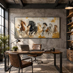 Expressionist animals oil painting showing an expressive animal subject rendered with visible brushwork in a brown palette.