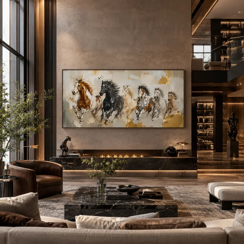 Expressionist animals oil painting showing an expressive animal subject rendered with visible brushwork in a brown palette.